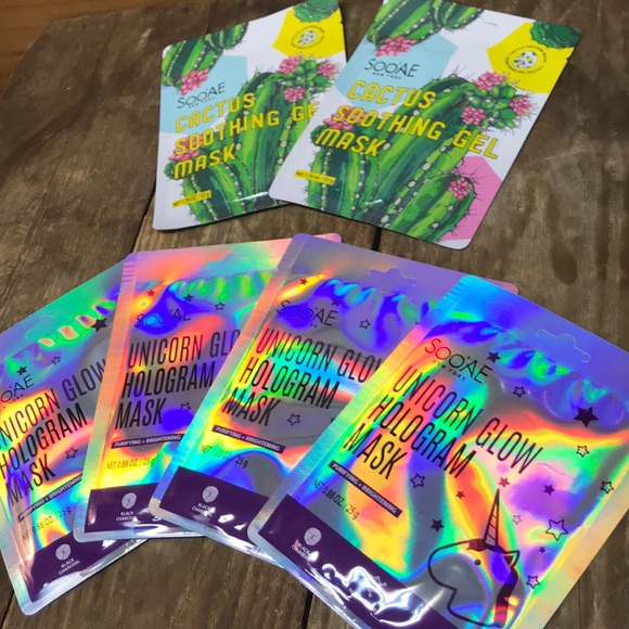 6 Soo’ae unicorn glow hologram masks - Picture 7 of 7